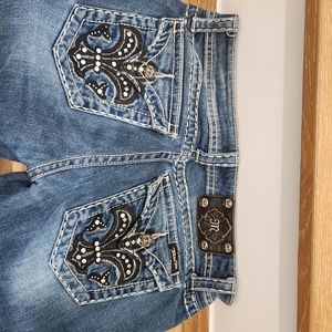 MISS Me jeans w/ Fleur-de-lis